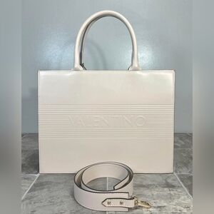 VALENTINO BY MARIO VALENTINO   VICTORIA LAVORO LEATHER TOTE BAG.